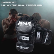 Yi Mart Half Finger MMA UFC Boxing Leather Gloves
