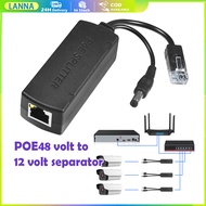 ของมาใหม่！POE splitter 48v to 12v 1A2A + LAN 10/100Mbps สำหรับใช้ร่วมกับ POE-101A อุปกรณ์เสริมกล้องว