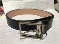 S.T. Dupont calfskin leather belt都彭皮帶連扣(size:44)