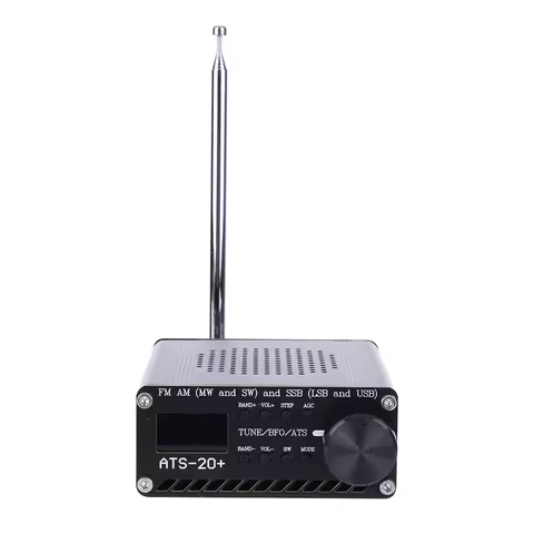 ATS-20+Si4732 Full Band Receiver Scanner Built-in Battery FM AM SSB Scanner 0.96 Inch OLED Screen FM