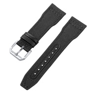 Watch Strap for IWC Pilot Nylon Leather Watch Strap 20mm 21mm 22mm Sport Replacement Watch Bracelet 