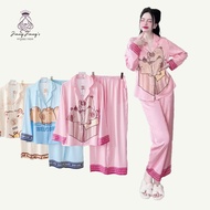 [Hot Pajama]Jiang Jiang's Latin Silk Pajama Set 1st Class Latin Silk Super Soft and Cool