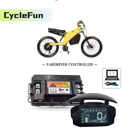 12FET Votol EM50-4 Brushless DC 1000W 2000W Motor Controller 48V 60V 72V With DKD Display for Electr