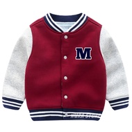 MERAH Baseball Kids Varsity Outerwear Jacket Boys Girls Red White 17 August Independence Age 1 2 3 4