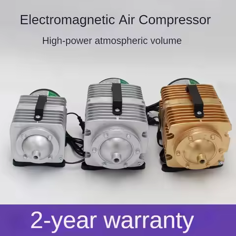 Electromagnetic Air Compressor Portable Koi Fish Tank Bubble Aquarium Air Pump Pond Aerator ACO-208 