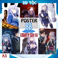 POSTER PAINTING A3 ANIME MANGA LIGHT NOVEL 86 EIGHTY SIX (1) HIGH QUALITY PAPER MATERIAL - 2D SHOP