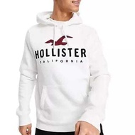 PUTIH Hollister California White Hoodie Jacket - Holister California Hoodie Sweater Logo Print Text Pull Embroidery Premium Quality Unisex