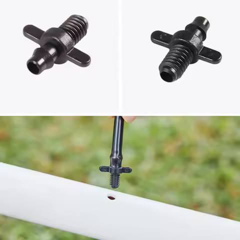 4/7mm Hose Single Barb To Thread Straight Adapter 6mm Screw PVC PPR Pipe Joint Garden Drip Irrigatio