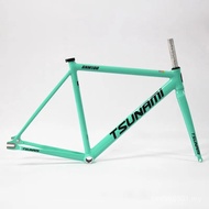 TSUNAMI SNM100 Frameset 700C Aluminium Fixed Gear Frame dan Fork Track Fixie Bike 49CM 52CM 55CM 58C