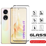 Oppo Reno8 T 5G 3D Curved Tempered Glass For Oppo Reno 8T 8Z 8 Reno8Z Reno8 Reno8T 4G 5G Full Coverage HD Glass Screen Protector Front Film