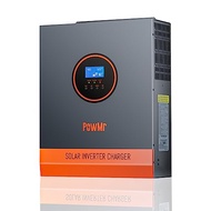 PowMr 5000W Solar Inverter 48V DC to 110V AC, 5KW Pure Sine Wave Hybrid Inverter Charger Built-in 80