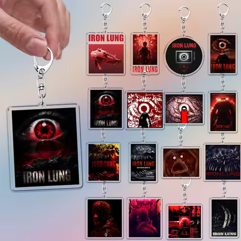 Horror Movie Iron Lung Markiplier Keychain Accessories Bag Film Game Keyrings Jewelry Fans Gifts