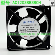 R RUNDA AC12038B380H 380V 0.07 A12cm Axial Flow Exhaust Distribution Electric Welding Cabinet Coolin