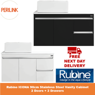 Rubine Vanity Cabinet ICONA RBF-1495D4 BK / RBF-1495D4 WH