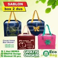 Custom screen-printed Goodie bag, 1-day spunbond bag, beres 2 boxes, 22x22