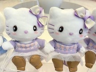 日本環球影城 大阪環球影城 USJ-日本Sanrio  紫白格仔hello kitty  公仔