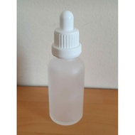 30ml White Frosted dripper glass bottle