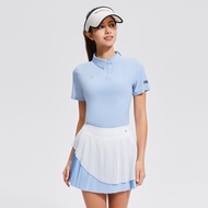 Cosleaf Womens Quick-Dry Golf Polo Shirt Short Sleeve Pink Elegant Tennis Sportswear NSRF2402803