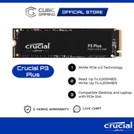 Crucial P3 / P3 Plus NVMe PCIe Gen 3 / Gen 4 M.2 2280 Internal Laptop PC SSD Storage 3D NAND (4TB)