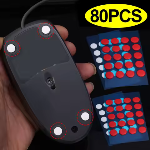 20-80Pcs Ice Version Mouse Skates Feet Sticker 6mm 7mm Round Dot for G1/MX300/100//M210/M-180 Univer