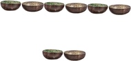 Yardwe 8 Pcs Natural Coconut Shell Bowl Ice Cream Bowls Coconuts Shell Salad Bowl Candies Coconut Holder Food Bowls Coconuts Shell Container Food Container Fruit Tray Unique