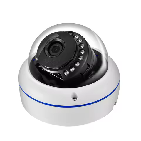AZISHN Vandalproof 5MP 3MP 2MP H.265 Surveillance IP POE Camera Audio Microphone Dome Indoor Securit