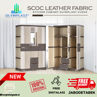 LEMARI PAKAIAN - LEMARI PLASTIK SCOC LEATHER FABRIC 2 PINTU & 3 PINTU - LEMARI OLYMPLAST