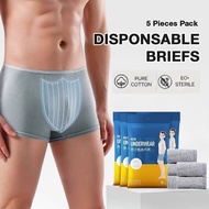 Disposable Men’s Underwear | Sterilized & Individually Packed | Travel-Friendly | Boxer & Brief
