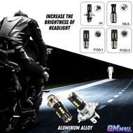 MOTORCYCLE LED HEADLIGHT BULB 1pc Aluminum Alloy Headlamp Bulb Lampu LED Motosikal Motor P15D H4 H6A