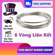 Linking Rings 6 Large Linking Rings Magic – Linking Rings (Instructions Included)