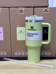 Stanl.e/y 40oz/1.1L Quengher H2.0 Tumbler With Handle With Straw Lids Stainless Steel Coffee Termos