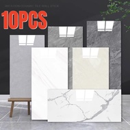 10PCS Marble Wallpaper 30X60CM Self-Adhesive Waterproof decor wall PVC printed wallpaper Tiles Stick