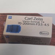 100%全新 Contax Carl Zeiss N Sonnar T* 70-200mm. f/3.5-4.5 Lens ( 連全新纸盒 )