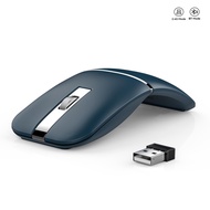 Mofii | Ergonomic Bluetooth5.0&2.4G Wireless Rotating Mouse with Silent ClickRechargeable Folding Tr