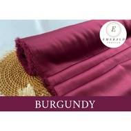 grosir satin velvet premium grade a ( 1 roll ) - burgundy 1 roll ( 45 m )