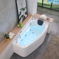 和成衛浴家用小戶型扇形弧形壓克力浴缸獨立式衝浪按摩恆溫