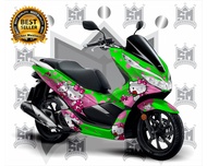 STRIPING DECALS HONDA PCX 150 MOTIF HELLO KITTY KEREN