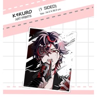 Vtuber K9KURO Kurenai Art Print