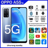 oppo A55 5G phone hp RAM 8GB + ROM 256GB 6.51 inch 5000mAh 50MP Android 12 1 year warranty