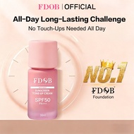 [NEW] FDOB 2-in-1 Foundation & Tinted Sunscreen 30ml – Matte, SPF50 PA+++, Tone-Up, Conceal, Oil Con