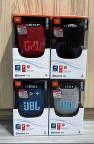 🔥🔥全新行貨現貨🔥🔥JBL Wind 3 可攜式藍牙喇叭 (FM收音機/LED 顯示/免提通話/記憶卡輸入) (黑 / 藍 / 紅 / 灰)