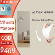 Wall Mirror Wall Self-adhesive Mirror Acrylic Sticker Household Soft Mirror Adhesive Mirror Bathroom