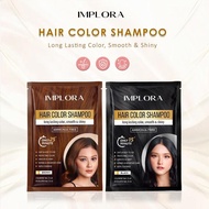 Sampo Hair Color Implora Hair Color Shampoo Pewarna Rambut Cat Rambut Semir