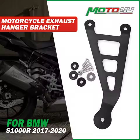 MOTO4U For BMW S1000R S1000/R 2017 2018 2019 2020 Motorcycle Iron Exhaust Hanger Bracket Muffler Exh