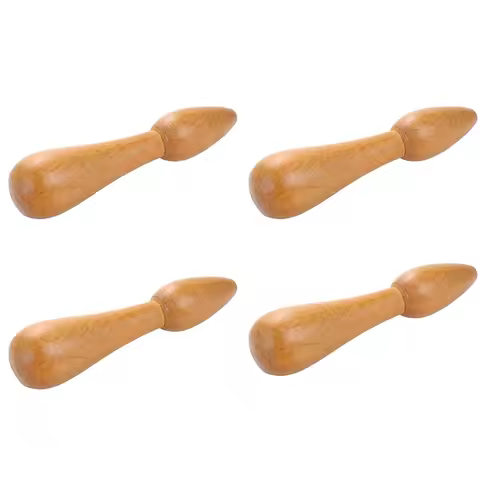 4X Health Care Wooden Massage Stick Sandalwood Massager Acupuncture Rod Acupuncture Point Rod Foot C