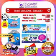 HURIX 'S 600 FLUAWAY CAPSULE 6S & SYRUP 100ML / 900 FLUCOLD CAPSULE 6S - FLU COLD RUNNING NOSE BLOCK