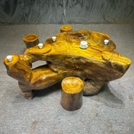 Solid Wood Tea Table Tree Head Root Carving Clearance Price Wenge Overall Root Carving Camphor Wood 