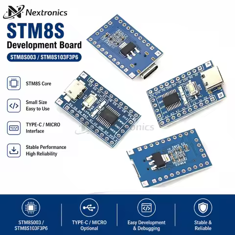 1/3/5/10PCS STM8S103F3P6 STM8S003F3P6 Development Board Minimum Core Board Micro USB Type-C STM8 Mod
