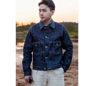牛仔外套 TYPE 2 14oz 桃太郎布料 藍赤耳布邊 one wash