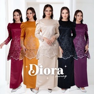 [NEESTYLE] DIORA • Baju Raya 2024 Baju Kurung Moden Puff Satin Lace Sedondon Ibu Anak Baju Kurung Budak Perempuan Tunang Nikah Sanding